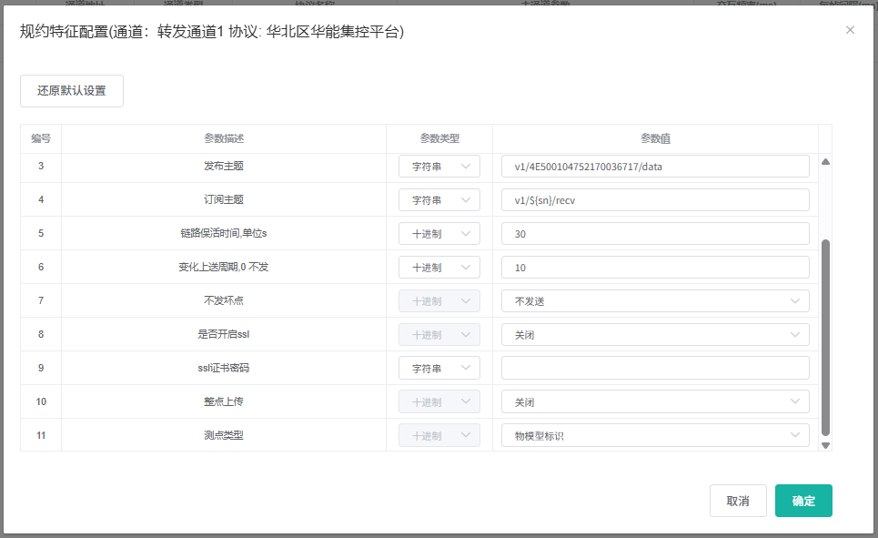 规约配置