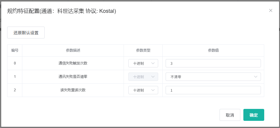 规约配置